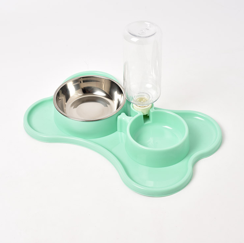 Automatic Dog Water Dispenser with Double Bowls