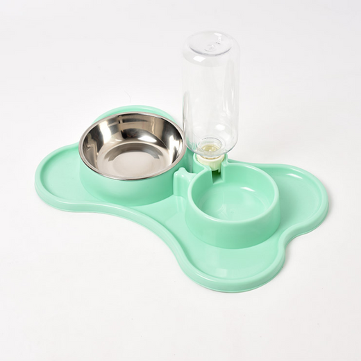 Automatic Dog Water Dispenser with Double Bowls