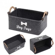 Felt Pet Toy Storage Basket product photo 7 at CovePaws