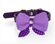 Wool Knitted Bow Pet Collar product photo 5 at CovePaws