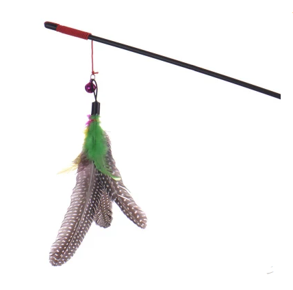 Feather Bird Wand Cat Toy product image for cats at CovePaws