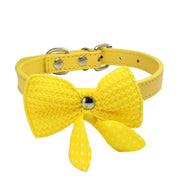 Wool Knitted Bow Pet Collar product photo 11 at CovePaws