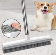 Pet Hair Rubber Broom and Carpet Rake product photo 2 at CovePaws