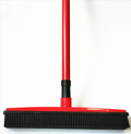 Pet Hair Rubber Broom and Carpet Rake product image for dogs and cats at CovePaws