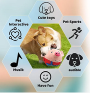 Interactive Squeaky Plush Dog Toy product photo 4 at CovePaws