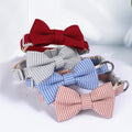 Houndstooth Bow Pet Collar product photo 2 at CovePaws