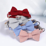 Houndstooth Bow Pet Collar product photo 2 at CovePaws