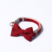 Houndstooth Bow Pet Collar product photo 3 at CovePaws