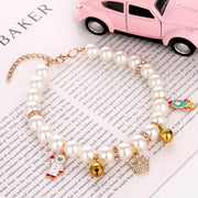 Hand Woven Pearl Cat Collar product photo 8 at CovePaws