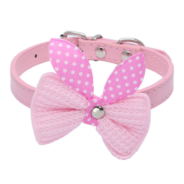 Wool Knitted Bow Pet Collar product image for dogs and cats at CovePaws