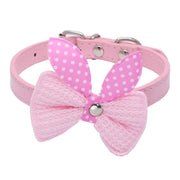 Wool Knitted Bow Pet Collar product image for dogs and cats at CovePaws