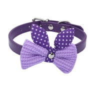 Wool Knitted Bow Pet Collar product photo 3 at CovePaws