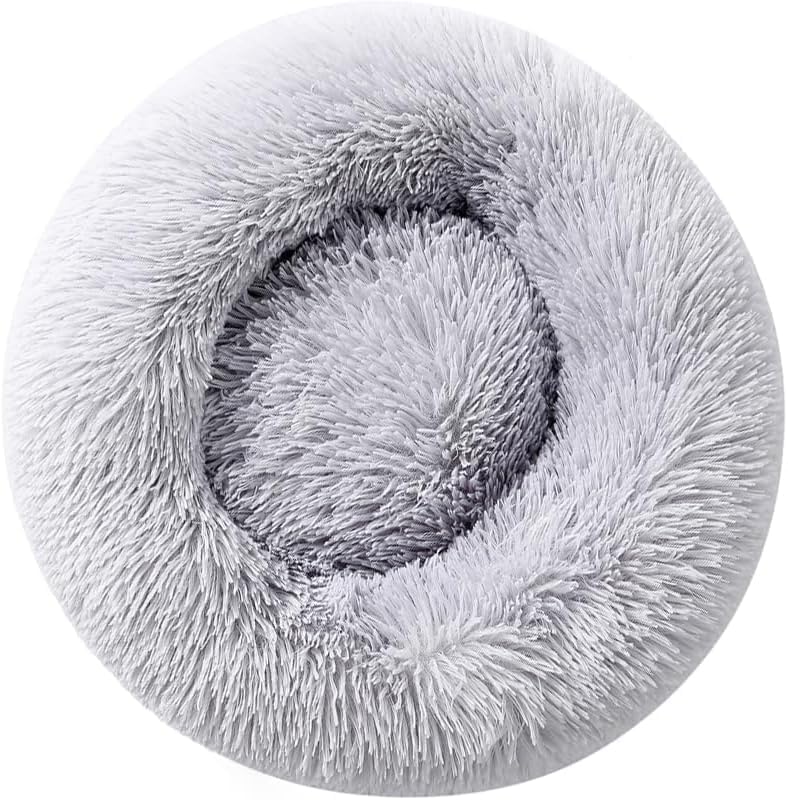 Calming Round Pet Bed product image for dogs and cats at CovePaws