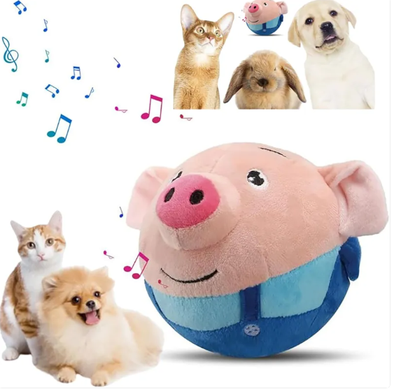 Interactive Squeaky Plush Dog Toy product image for dogs at CovePaws