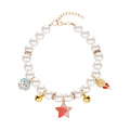 Hand Woven Pearl Cat Collar product image for cats at CovePaws