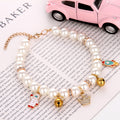 Hand Woven Pearl Cat Collar product photo 4 at CovePaws