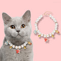 Hand Woven Pearl Cat Collar product photo 3 at CovePaws