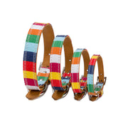 Colorful Striped Pet Collar product photo 7 at CovePaws