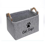 Felt Pet Toy Storage Basket product photo 3 at CovePaws