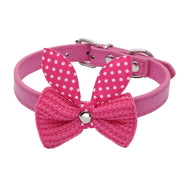 Wool Knitted Bow Pet Collar product photo 8 at CovePaws