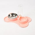 Automatic Dog Water Dispenser with Double Bowls