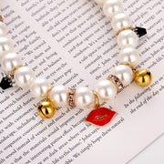 Hand Woven Pearl Cat Collar product photo 6 at CovePaws