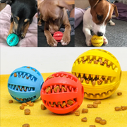 Rubber Slow Feeder Dog Ball product photo 7 at CovePaws