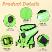GlowPaws LED Dog Harness product photo 12 at CovePaws